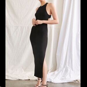 Elegant Black Sleeveless Maxi Dress